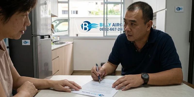 Cost comparison between aircon service contract and ad hoc servicing