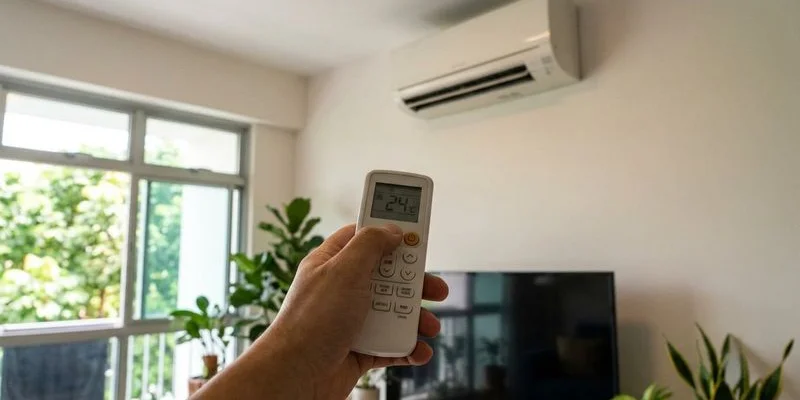 Chart showing ideal sleeping temperature range between 24 and 26 degrees Celsius