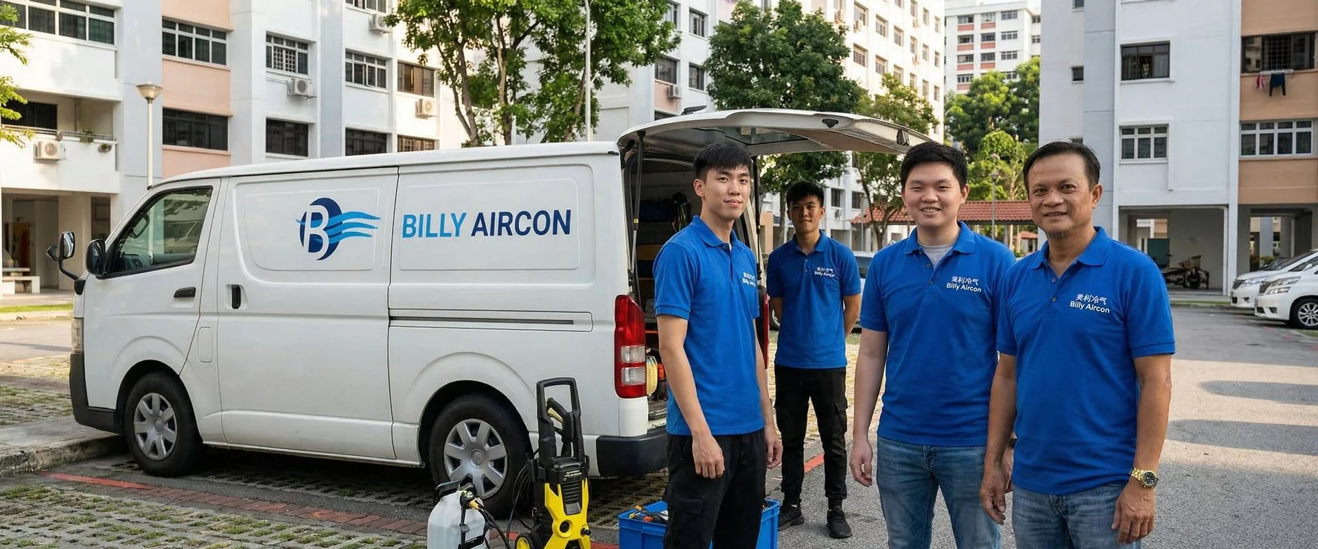 LG aircon servicing by Billy Aircon technician in Singapore